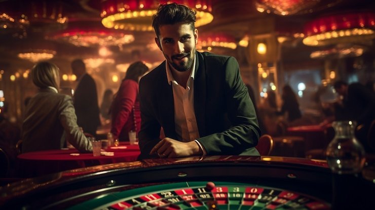 Pengguna menikmati permainan slot online di perangkat mobile mereka