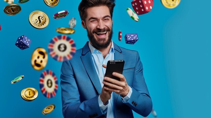 Pengguna kasino langsung atlas77 menikmati permainan via smartphone dengan lancar